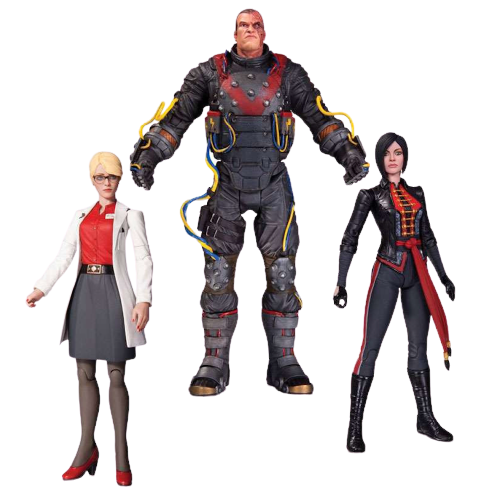 Dr. Harleen Quinzel, Electrocutioner & Lady Shiva Set - Batman: Arkham Origins DC Collectibles