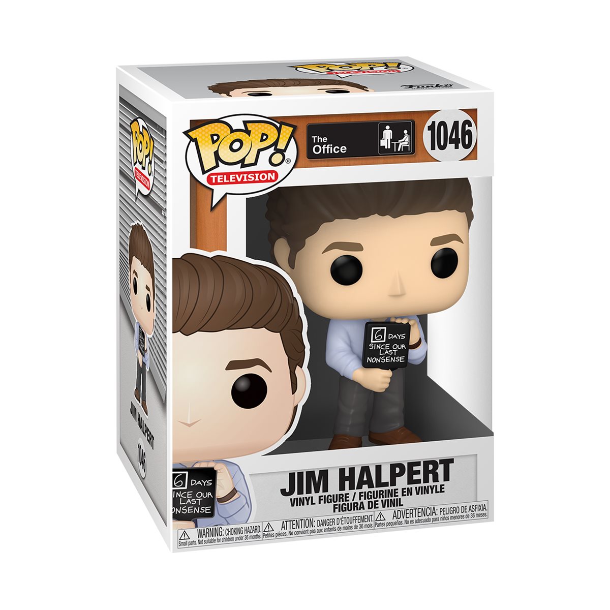 Jim Halpert with Nonsense Sign 1046 - Funko Pop! Television