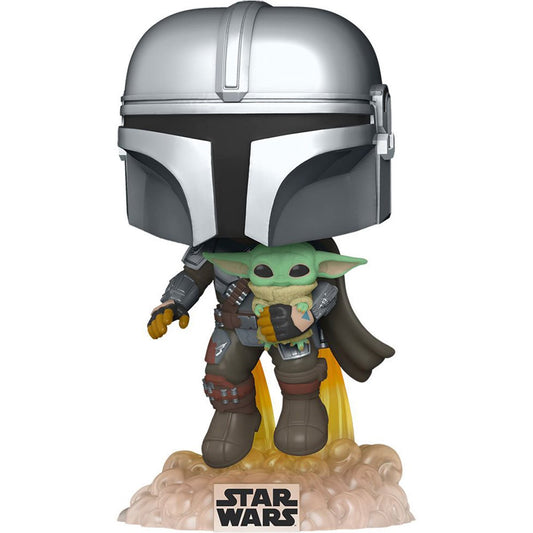 The Mandalorian Flying with The Child 402 - Funko Pop! Star Wars: The Mandalorian