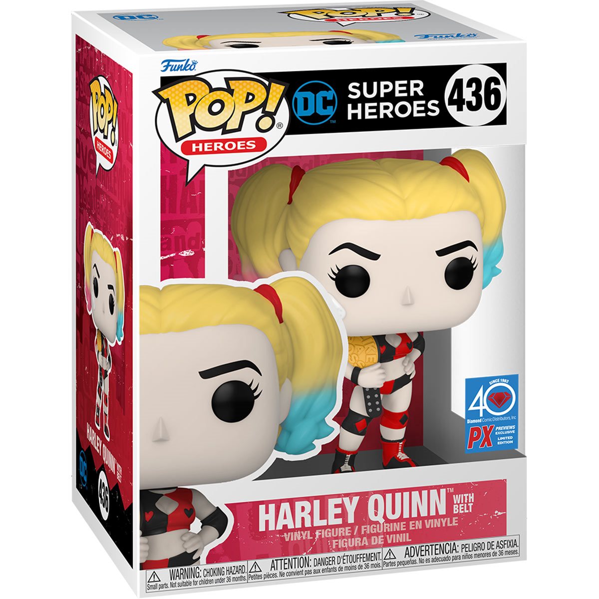 Harley Quinn with Belt 436 PX - Funko Pop! Heroes