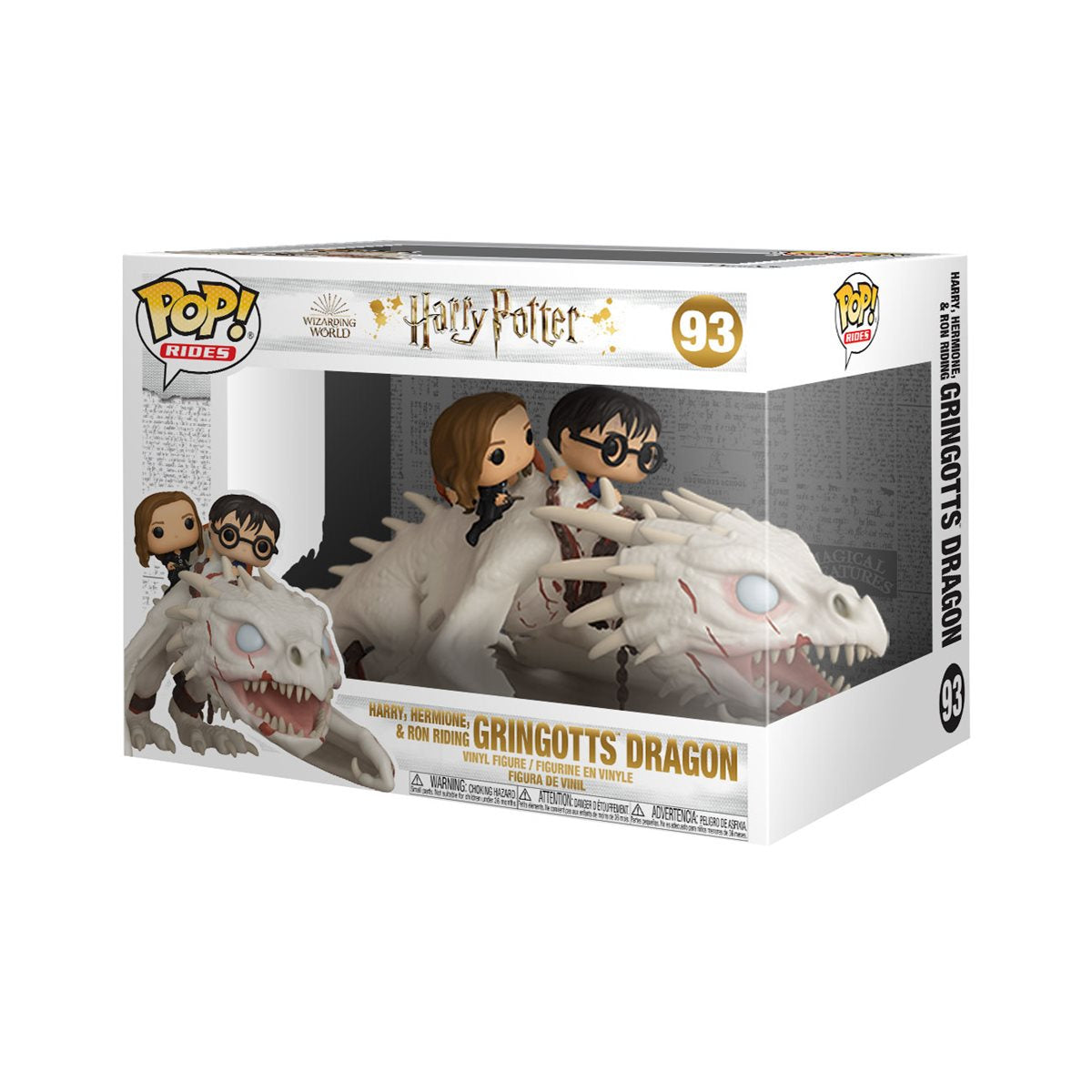 Ukrainian Ironbelly Dragon with Harry, Ron and Hermione 93 - Funko Pop! Rides