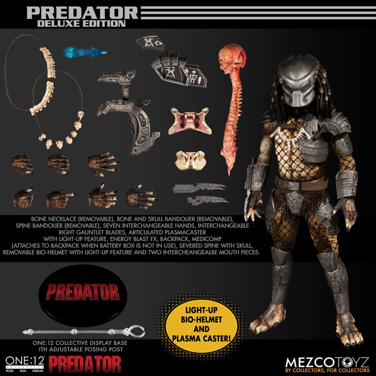 Jungle Hunter Predator One:12 Deluxe - Predator Mezco Toyz