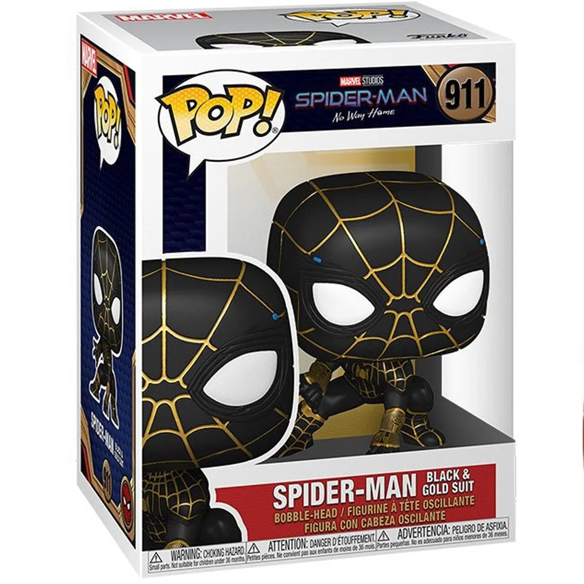 Spider-Man Black and Gold Suit 911 - Funko Pop! Spider-Man: No Way Home