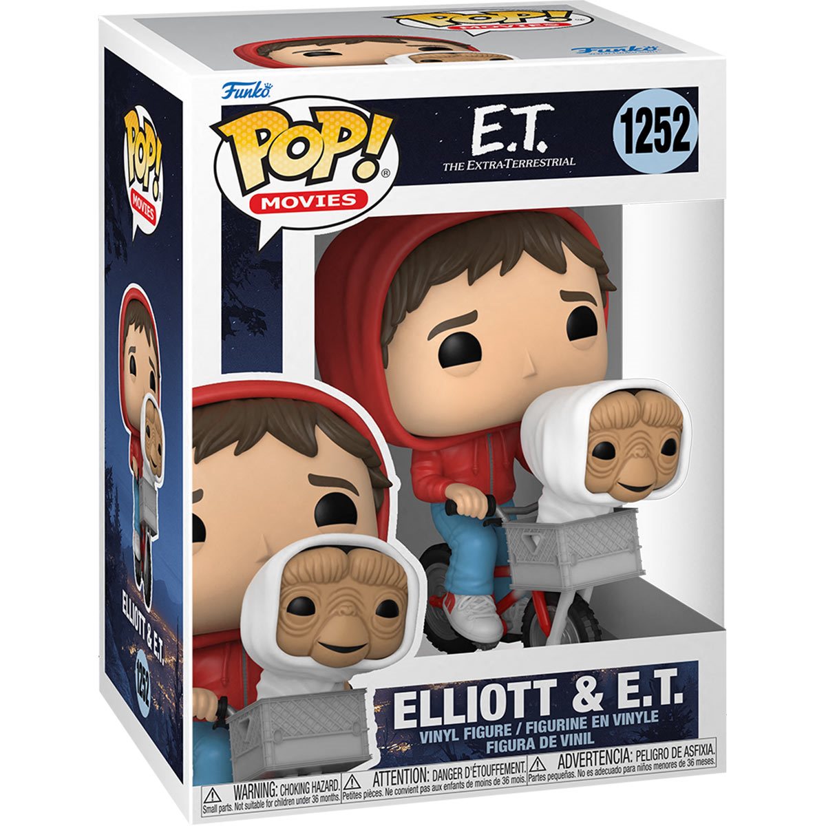 Elliot & E.T. in Bike 1252 - Funko Pop! E.T. the Extra-Terrestrial