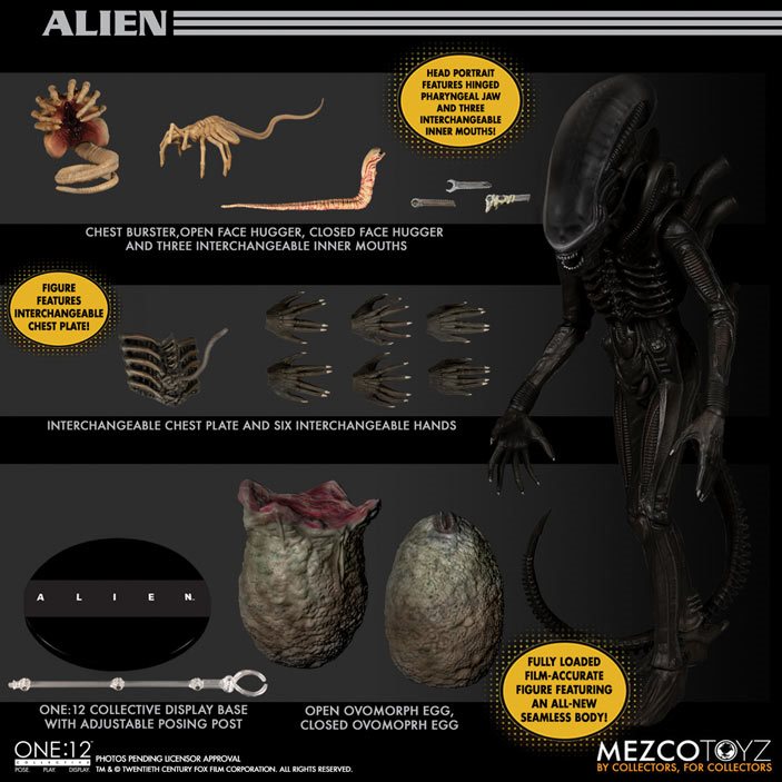 Alien One:12 - Alien Mezco Toyz