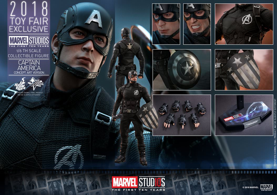 Captain America Concept Art 1/6 - Marvel Studios: The First Ten Years Hot Toys