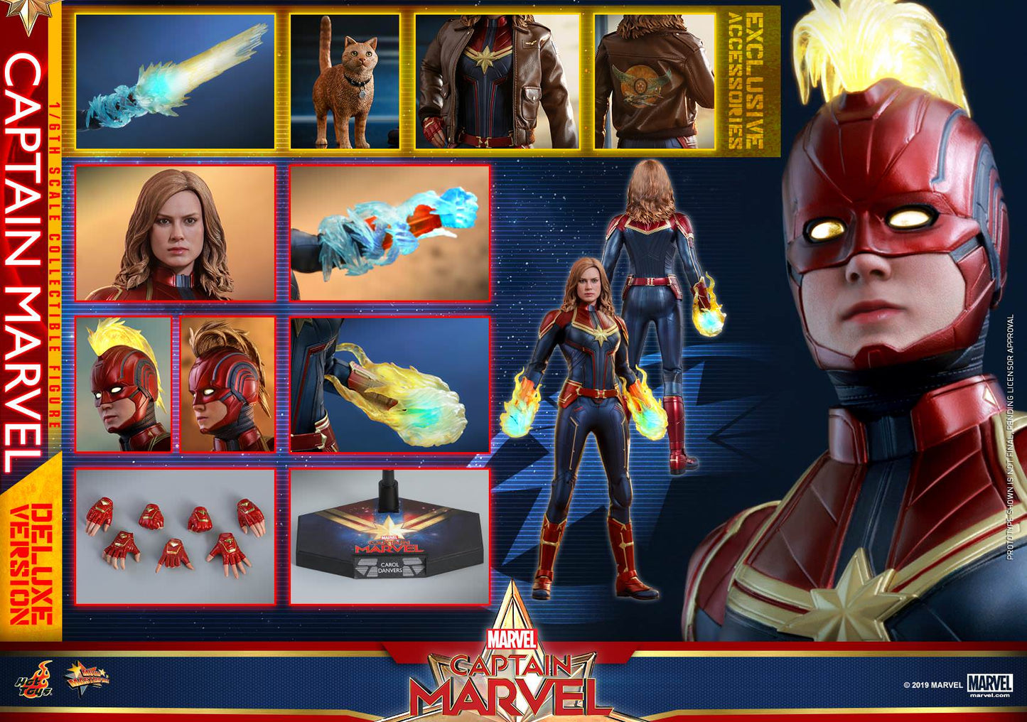 Captain Marvel Deluxe 1/6 - Captain Marvel Hot Toys