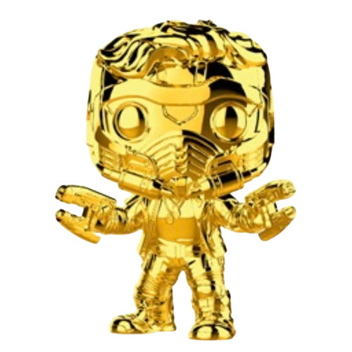 Star-Lord Gold Chrome 353 Box Lunch Exclusive - Funko Pop! Marvel