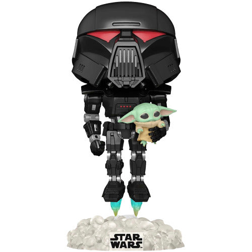 Dark Trooper with Grogu 488 EE Exclusive - Funko Pop! Star Wars: The Mandalorian