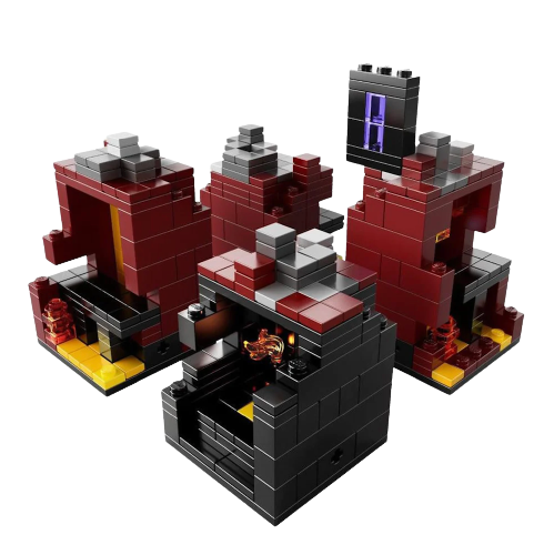 The Nether Micro World - LEGO Minecraft