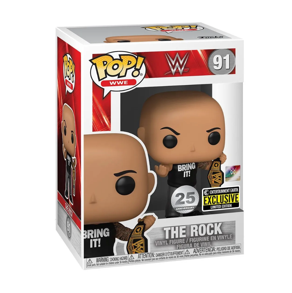 The Rock with Belt 91 EE Exclusive - Funko Pop! WWE