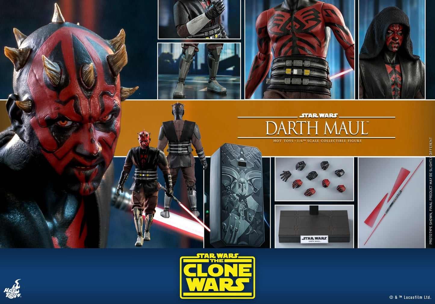 Darth Maul 1/6 - Star Wars: The Clone Wars Hot Toys