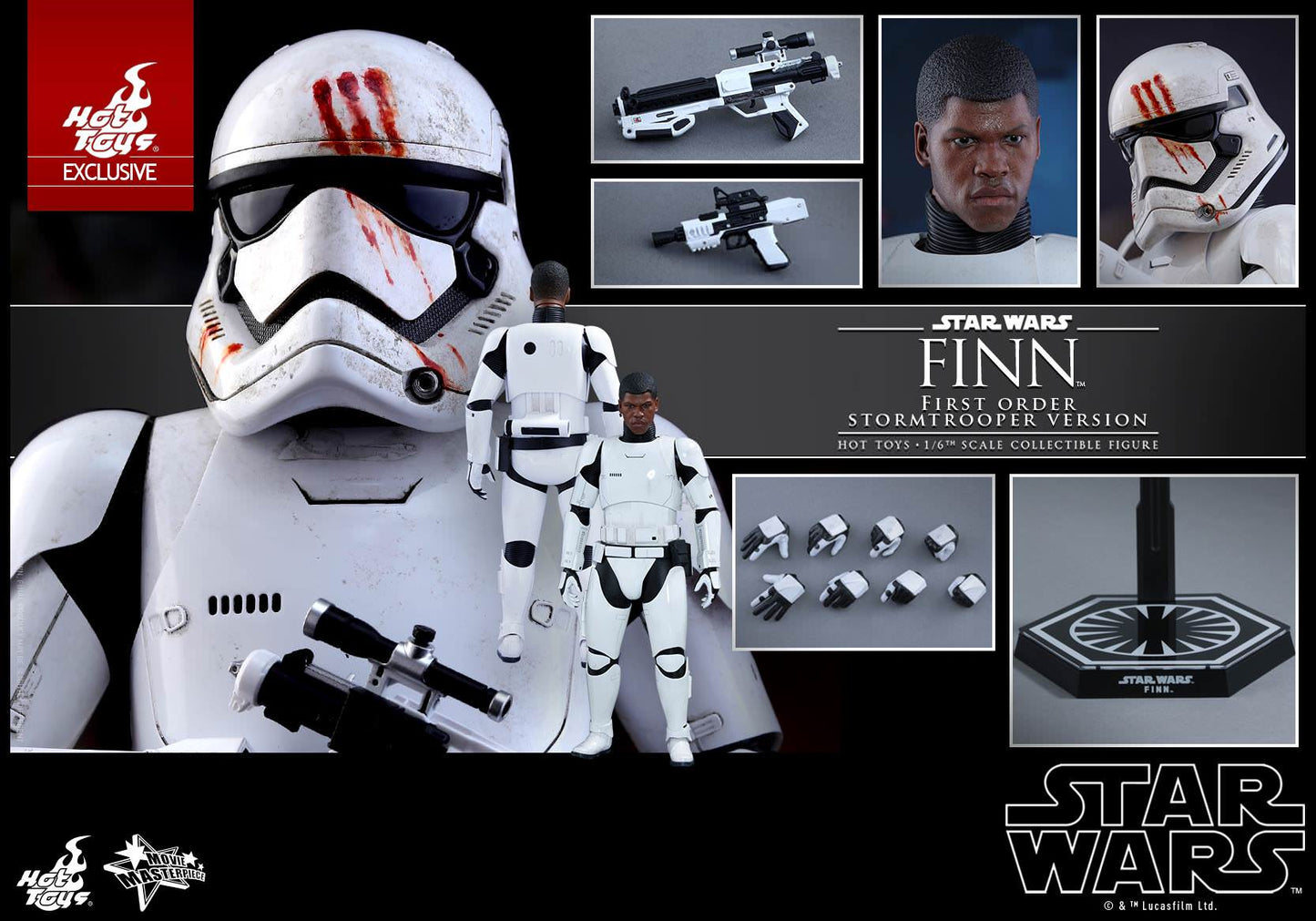Finn Stormtrooper Version Exclusive 1/6 - Star Wars: The Force Awakens Hot Toys