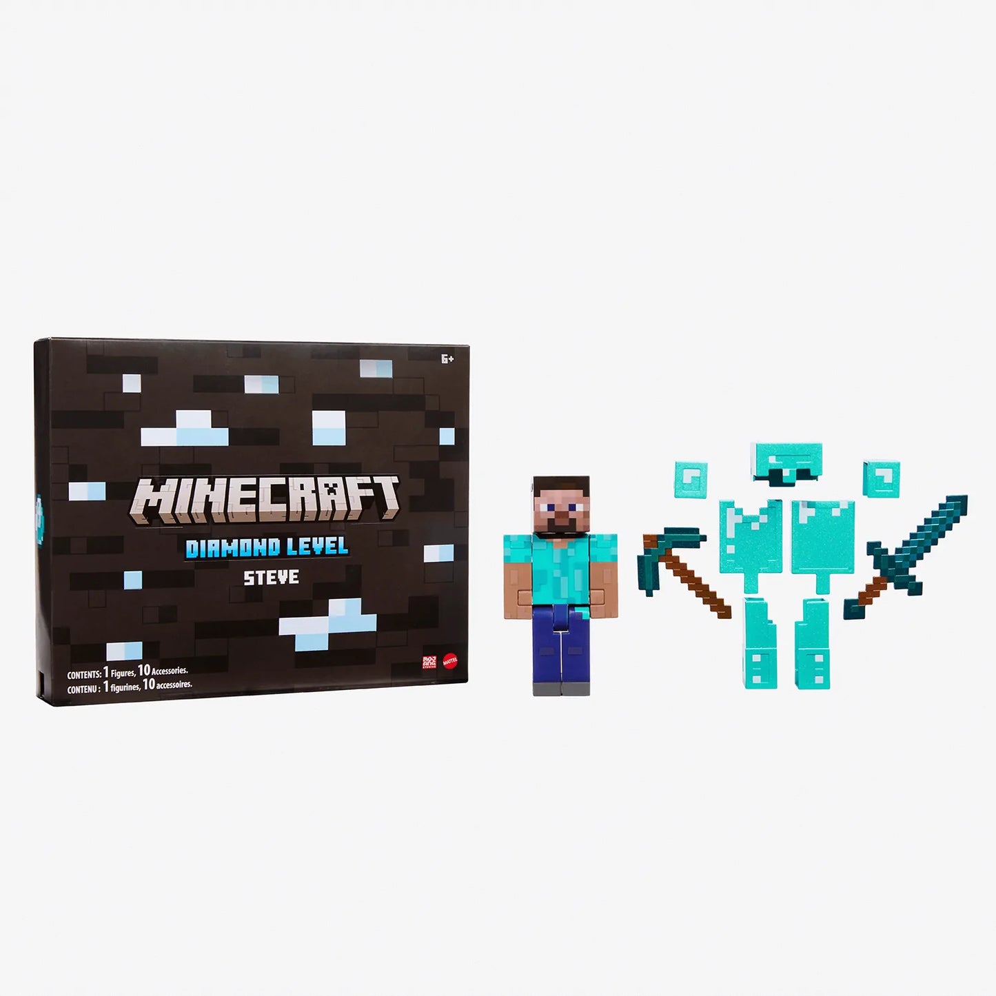 Steve Diamond Level (SDCC 2022 Exclusive) - Minecraft Mattel