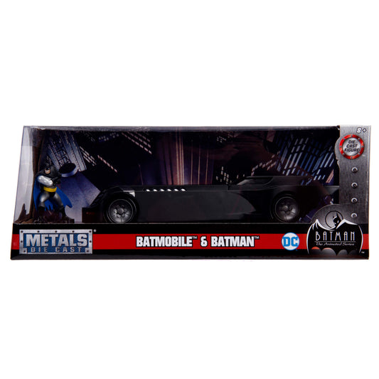 Batmobile and Batman - Batman: Animated Series Jada Die-Cast