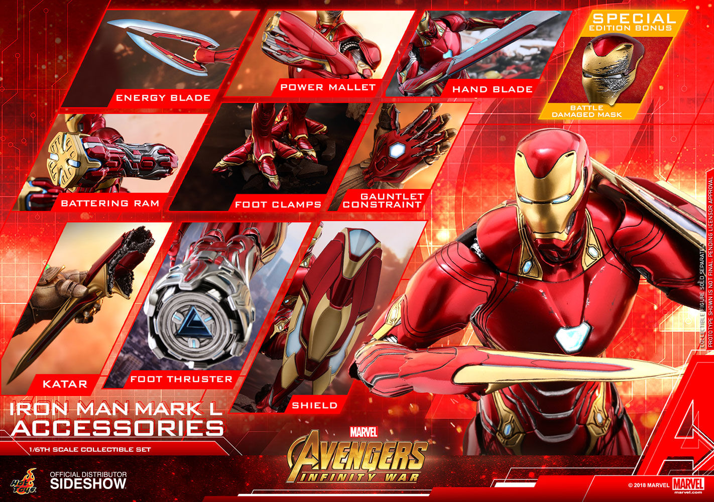 Iron Man Mark L Accesories S.E 1/6 - Avengers: Infinity War Hot Toys