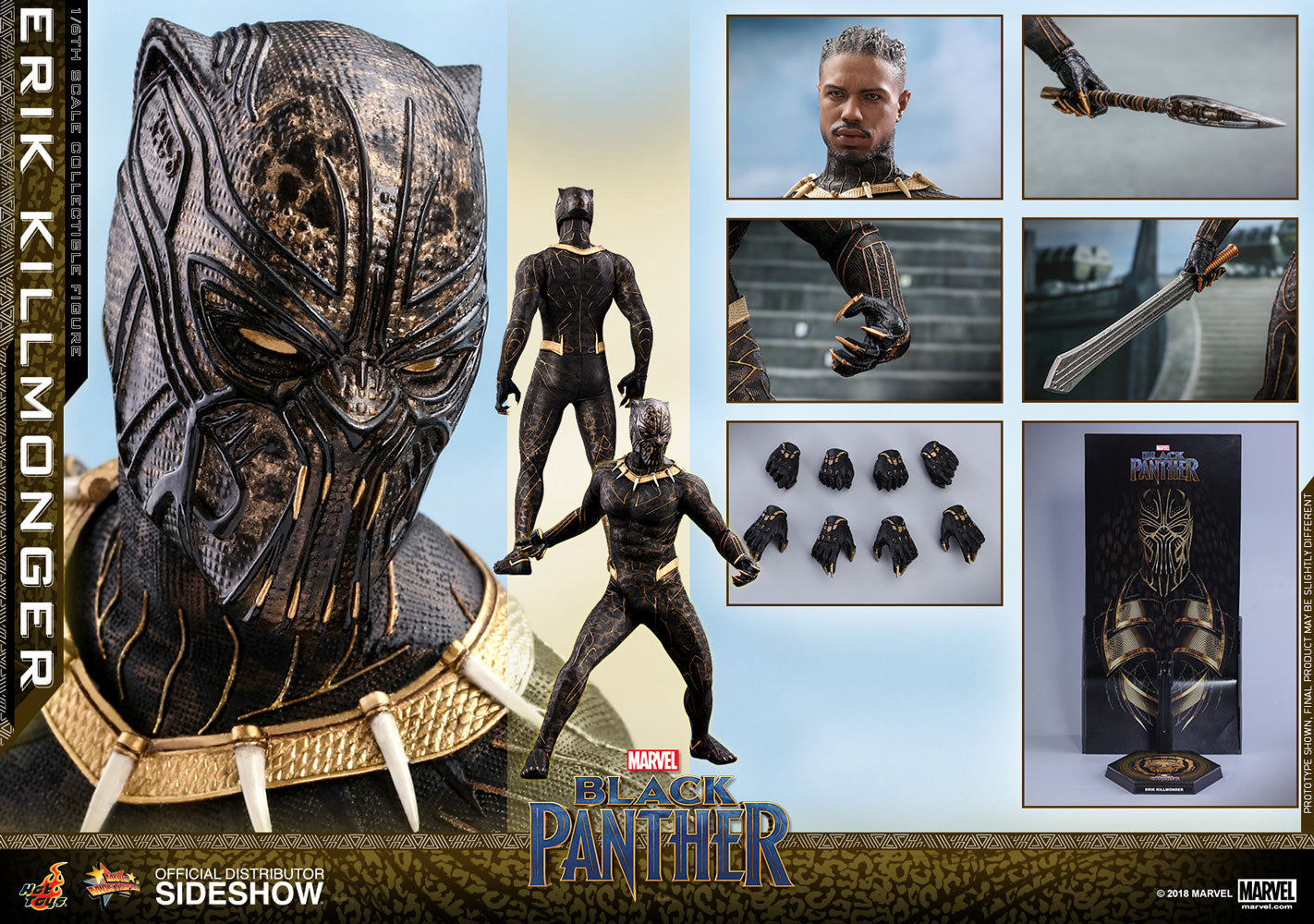 Erik Killmonger 1/6 - Black Panther Hot Toys