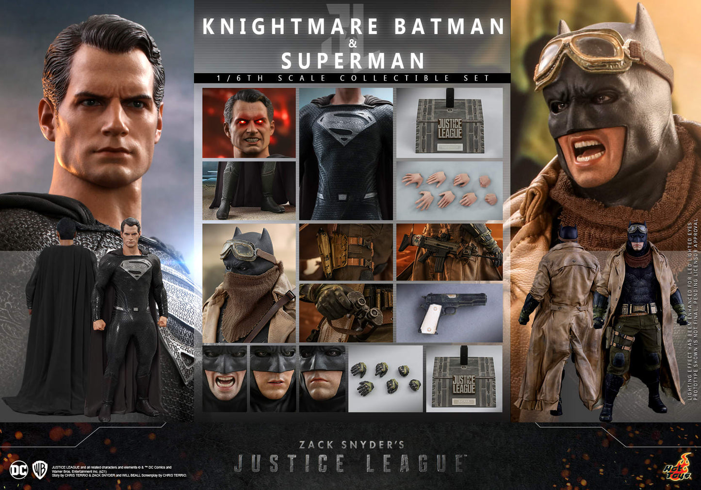 Knightmare Batman & Superman Set 1/6 - Justice League: The Snyder Cut Hot Toys