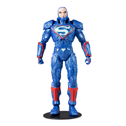 Lex Luthor Blue Power Suit in Throne - Justice League: The Darkseid War McFarlane