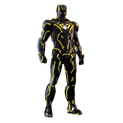 Iron Man Neon Tech 2.0 Exclusive 1/6 - Iron Man 2 Hot Toys Die-Cast Metal