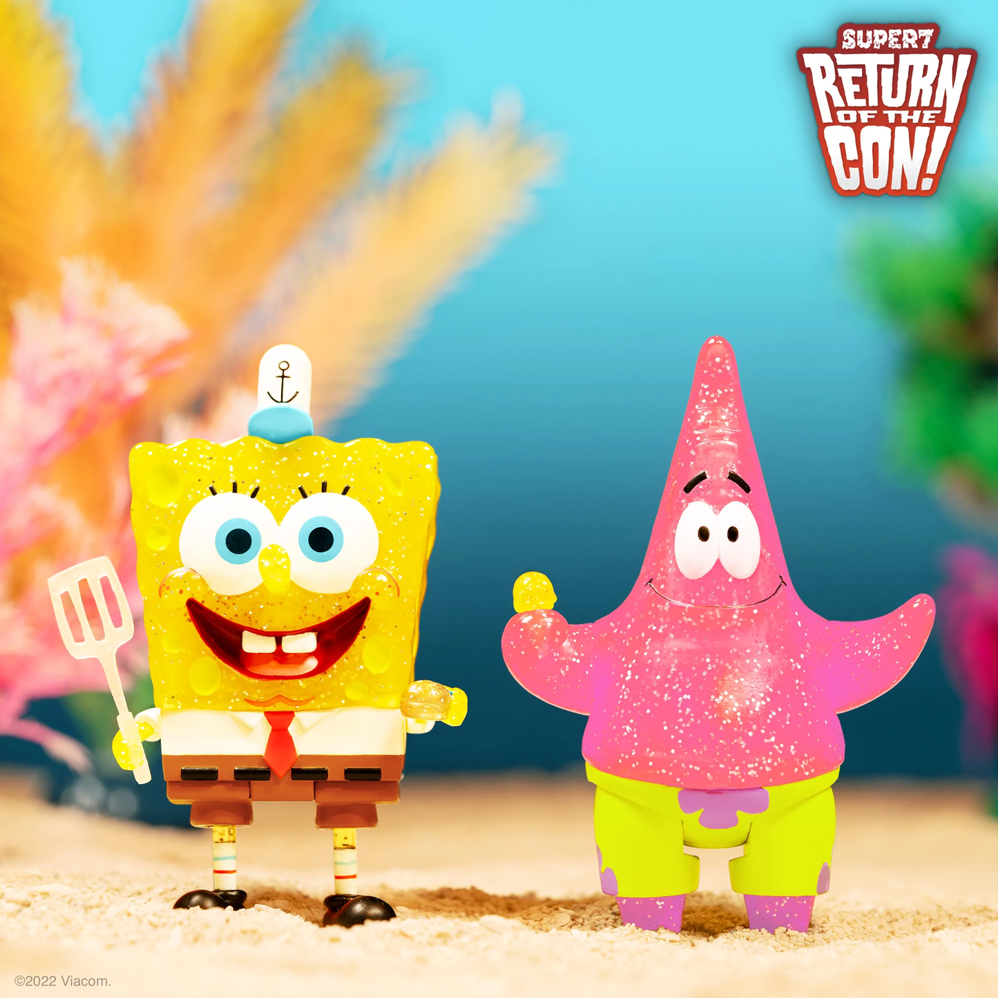 SpongeBob & Patrick BFF Glitter Pack (SDCC 2022 Exclusive) - Nickelodeon Super7