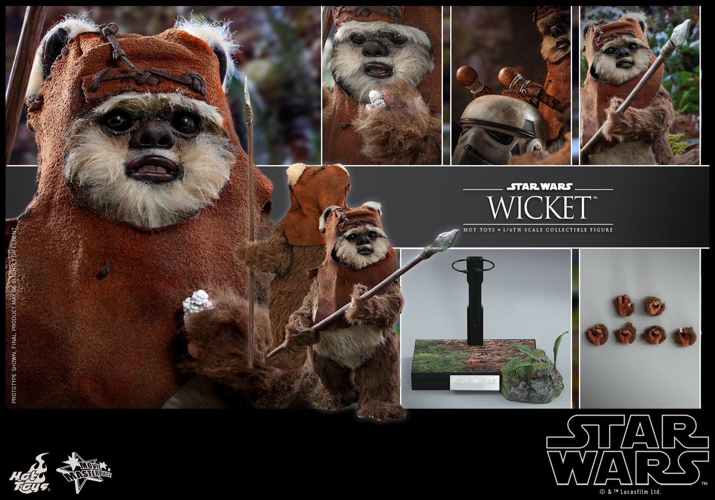 Wicket 1/6 - Star Wars: Return of the Jedi Hot Toys