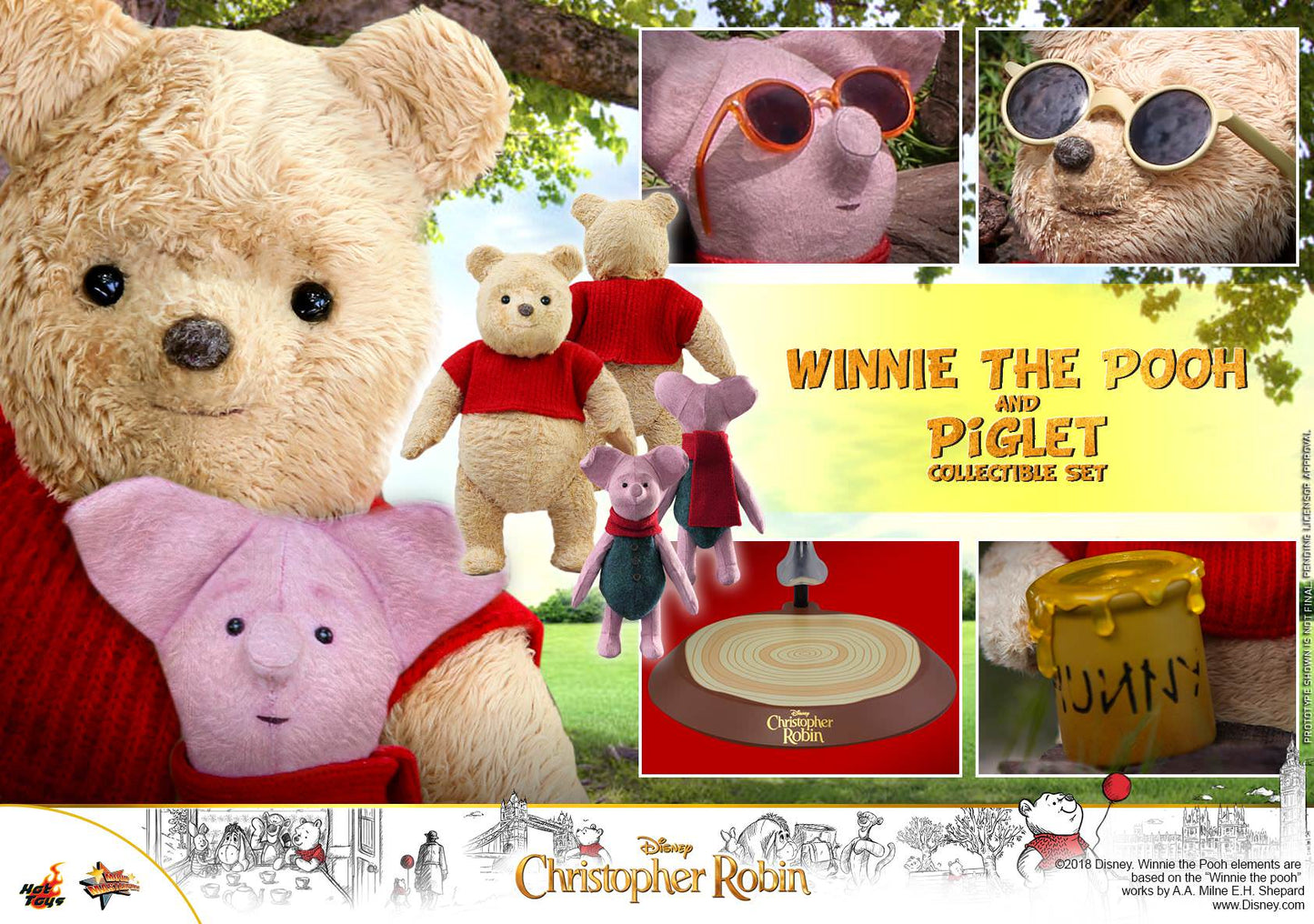 Winnie the Pooh & Piglet 1/6 - Christopher Robin Hot Toys