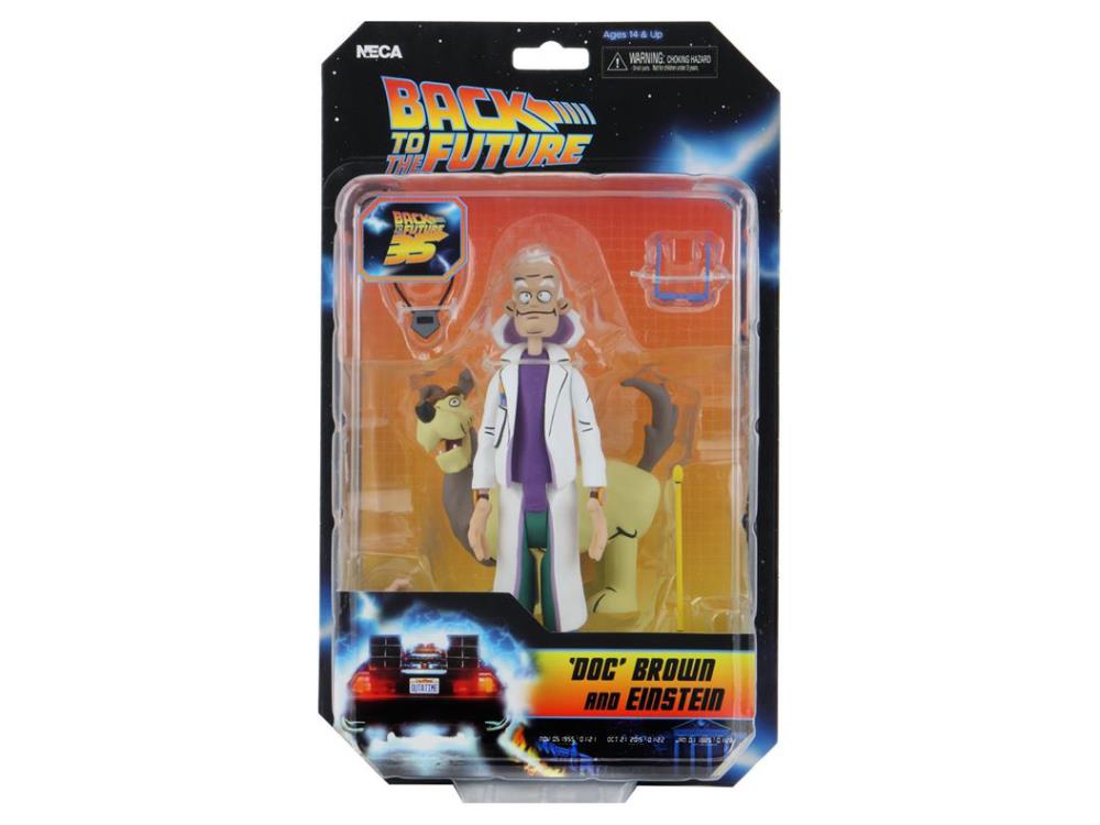 Doc Brown and Einstein Toony Classics - Back to the Future NECA