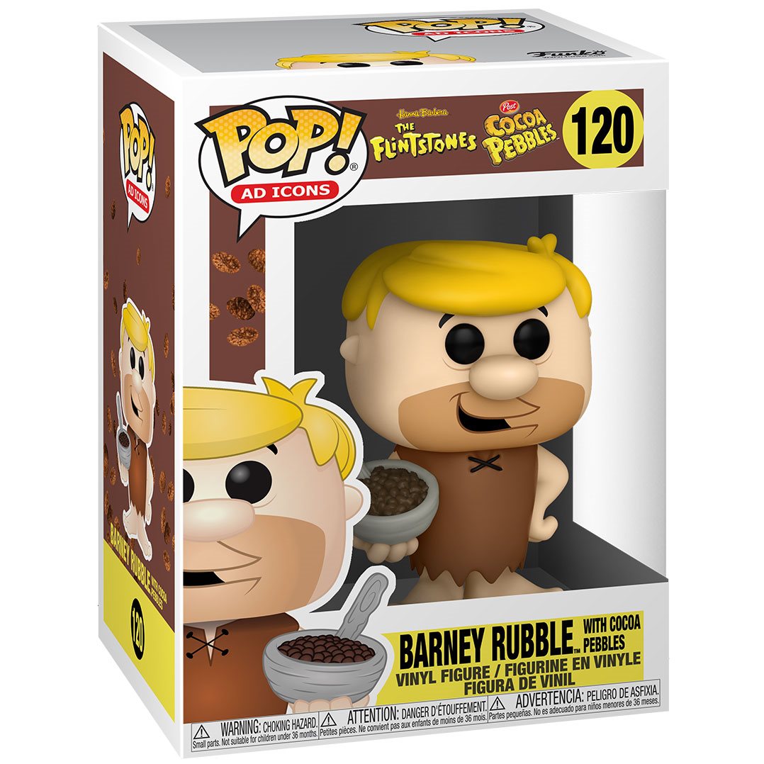 Barney Rubbles with Cocoa Pebbles 120 - Funko Pop! Ad Icons