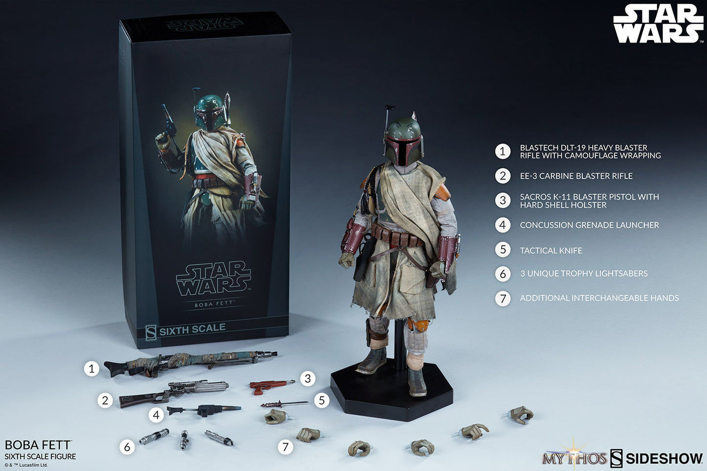 Boba Fett Mythos 1/6 - Star Wars Sideshow