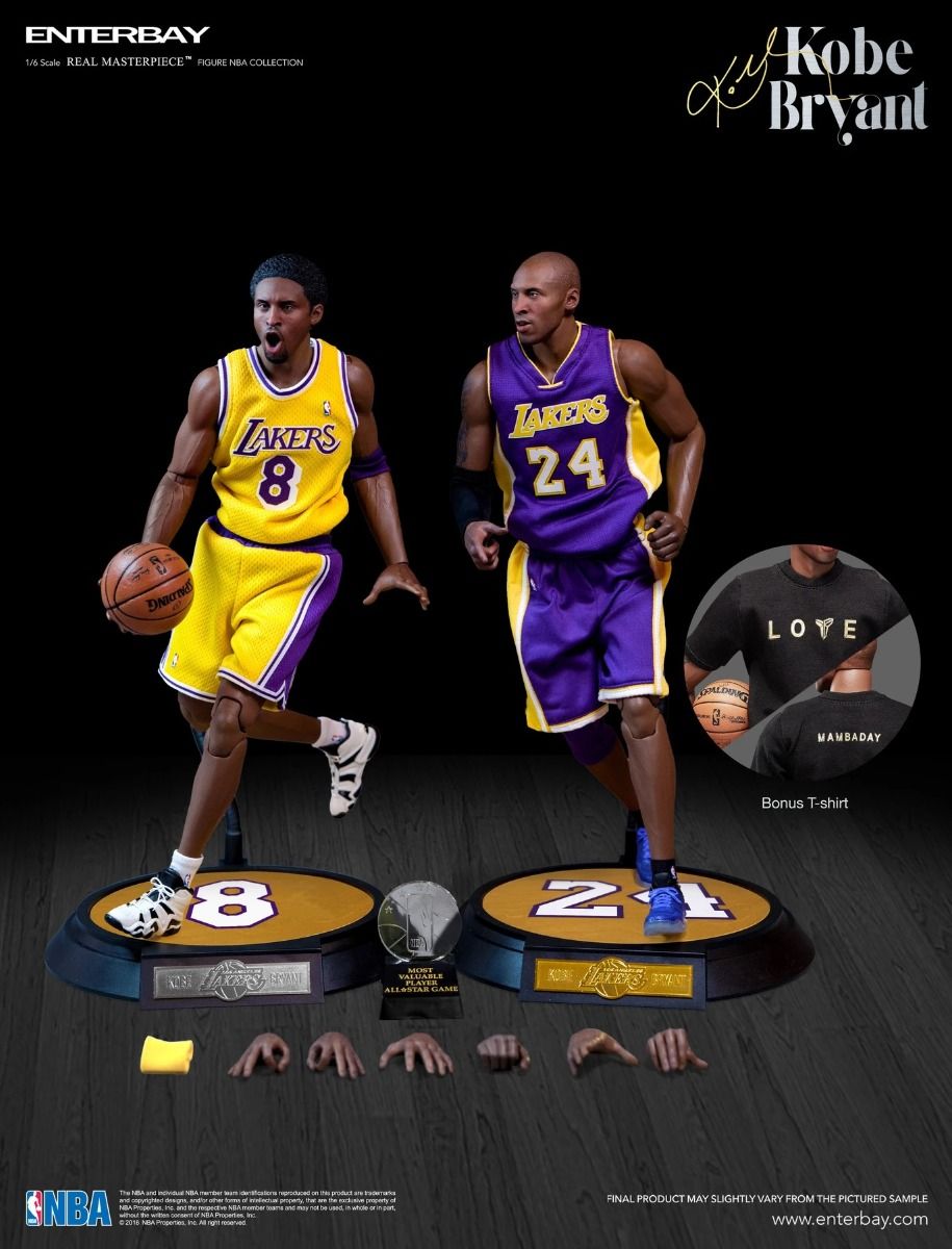 Kobe Bryant Pack 1/6 - NBA Real Masterpiece Enterbay