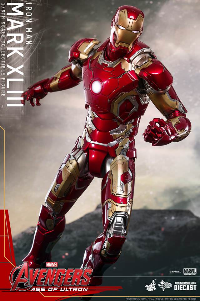 Iron Man Mark XLIII 1/6 - Avengers: Age of Ultron Hot Toys Die-Cast Metal