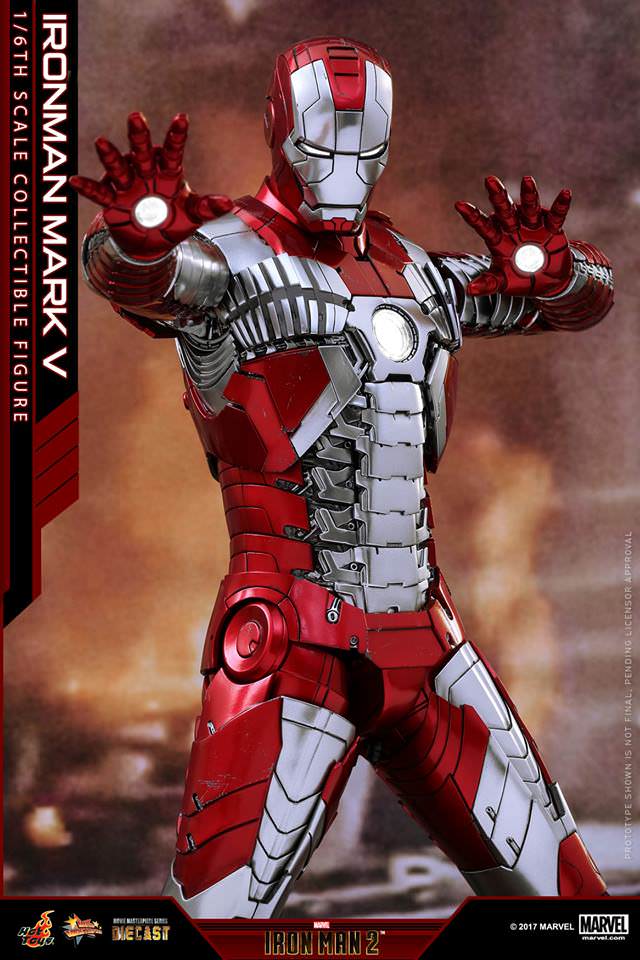 Iron Man Mark V 1/6 - Iron Man 2 Hot Toys Die-Cast Metal