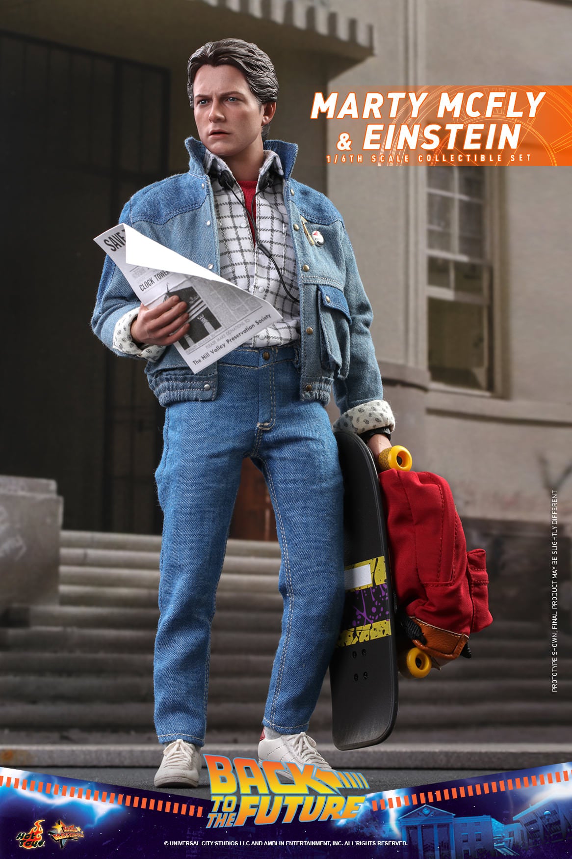 Marty McFly & Einstein 1/6 - Back to the Future Part II Hot Toys