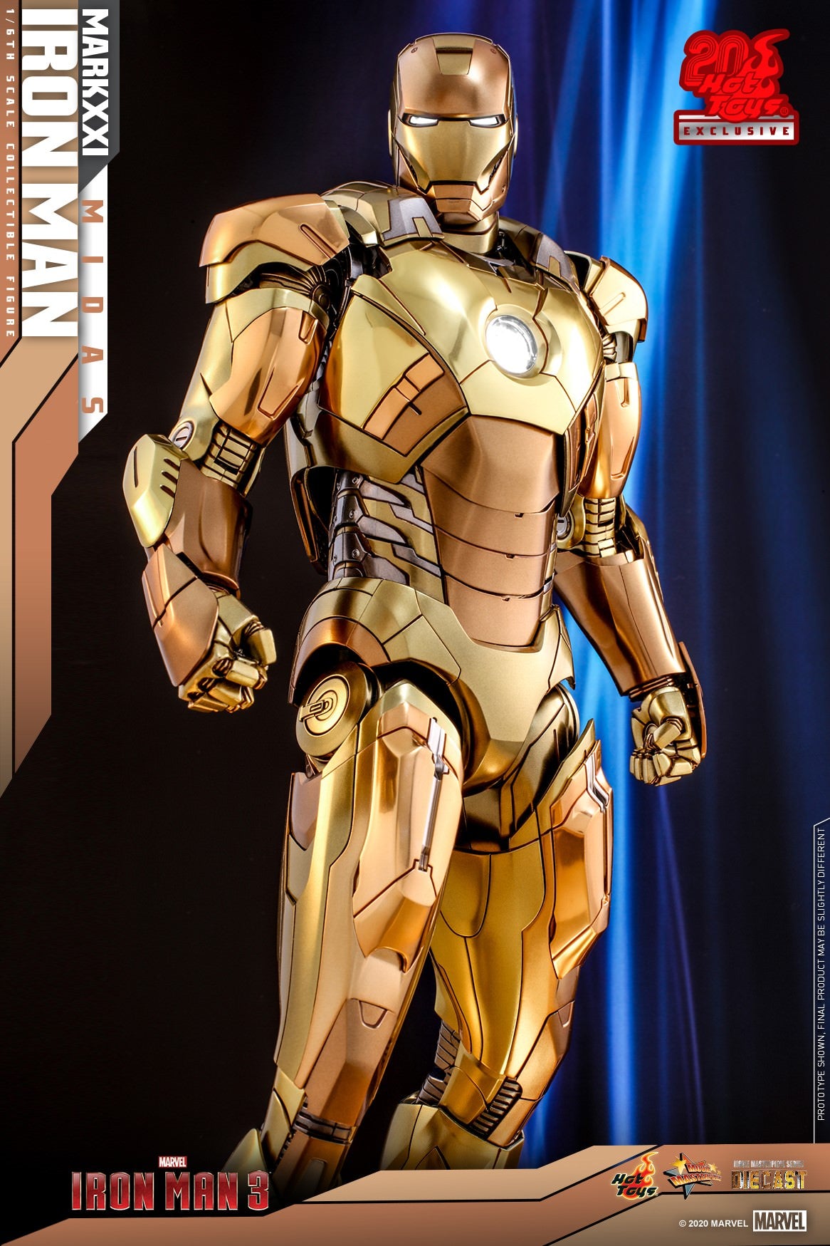 Iron Man Mark XXI Midas Exclusive 1/6 - Iron Man 3 Hot Toys Die-Cast Metal