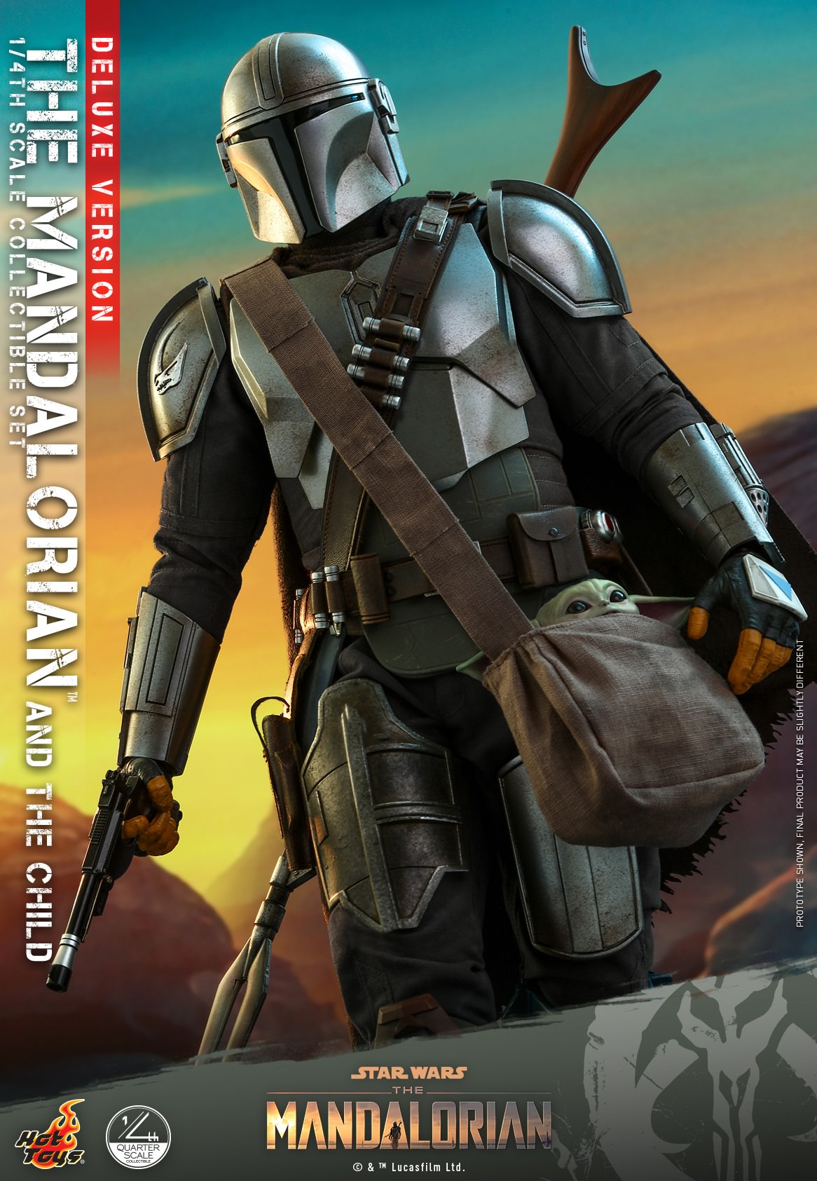 The Mandalorian & The Child Deluxe 1/4 - Star Wars: The Mandalorian Hot Toys