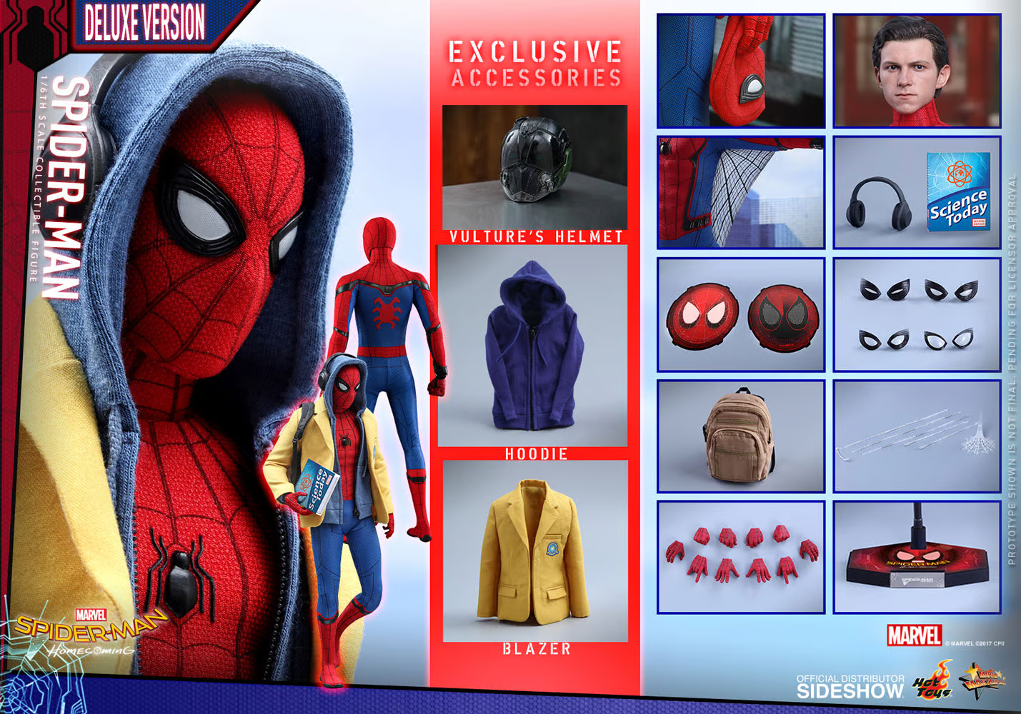 Spider-Man Deluxe 1/6 - Spider-Man: Homecoming Hot Toys