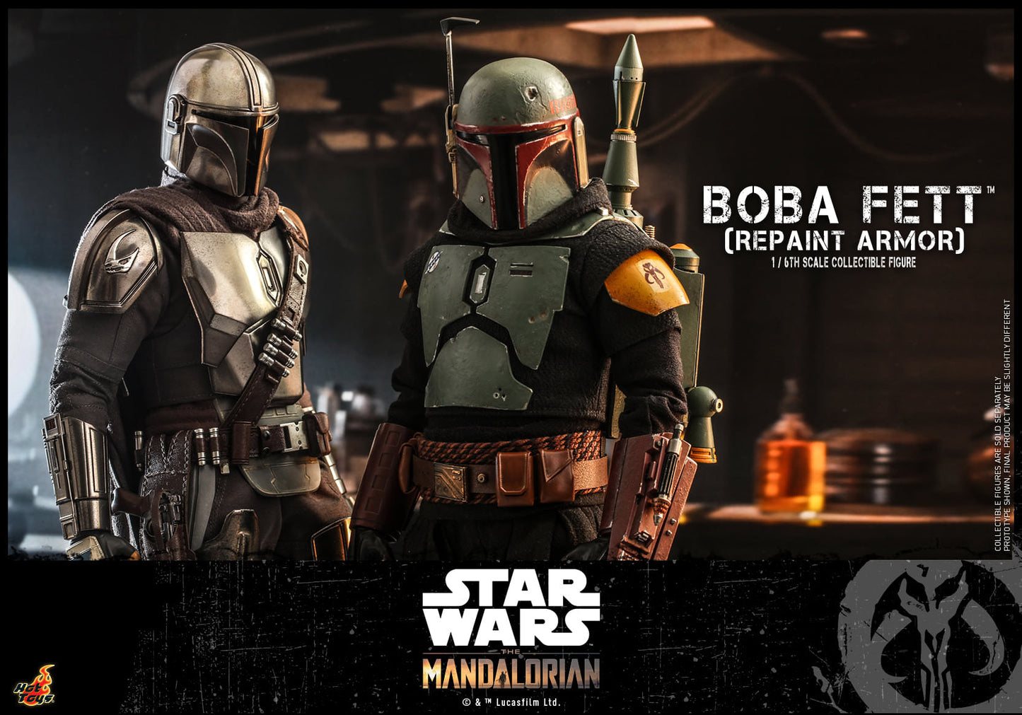 Boba Fett Rapaint Armor 1/6 - Star Wars: The Mandalorian Hot Toys