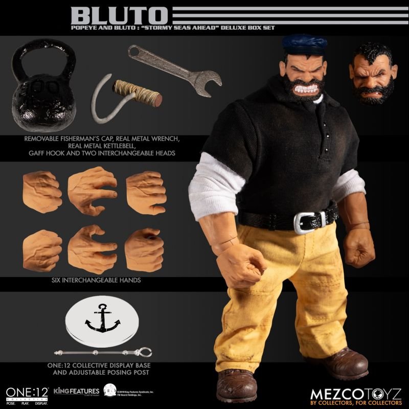 Popeye and Bluto One:12 Deluxe Set - Popeye Mezco Toyz