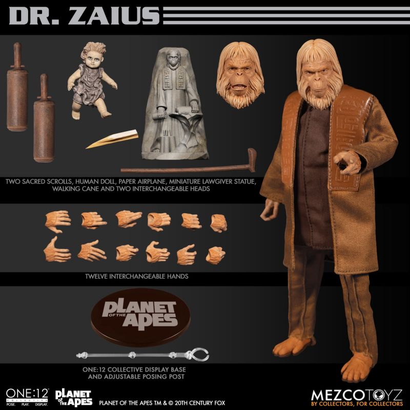 Dr. Zaius One:12 - Planet of the Apes (1968) Mezco Toyz